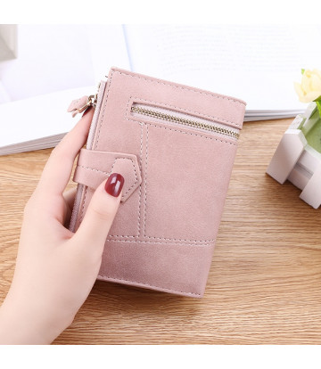 Cartera de alta calidad para mujeres Short Women Coin Purse Wallet Ladies Card Holder Small Hasp Money Bag Clutch Carteira кошел