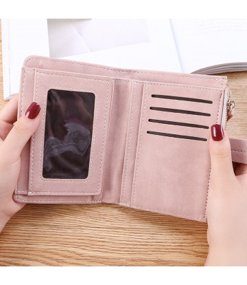 Portafoglio da donna di alta qualità Short Women Coin Purse Wallet Ladies Card Holder Small Hasp Money Bag Clutch Carteira кошел